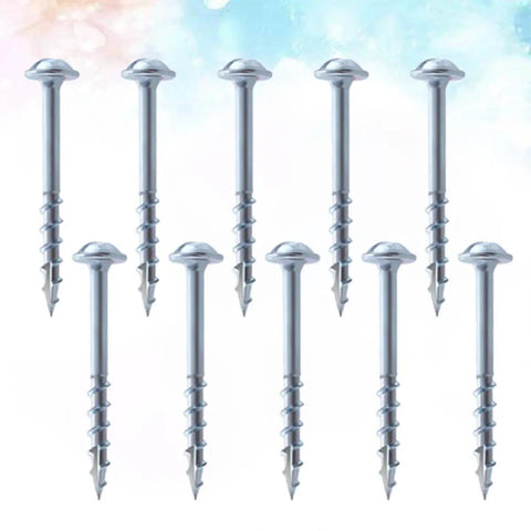 Woodworking Self Tapping Screws Set Of One Hundred Pieces One And A Half Inch Length Carbon Steel With Coarse Threads