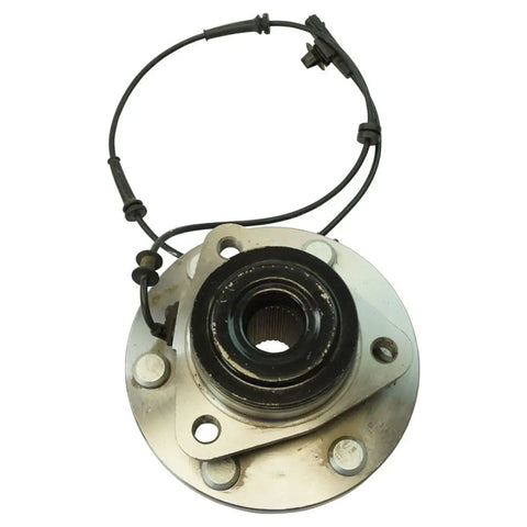 Premium Front Wheel Bearing And Hub Assembly Driver Passenger Pair For Infiniti QX56 QX80 Suv with metal casing and wire harness.