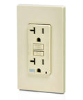 Top Shelf 20 Amp GFCI Outlet With Automatic Self Test And Bright LED Status Light Weather Resistant Tamper Resistant Electrical Receptacle 10 Pack Ivory Finish