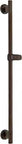 Versa 30-Inch Slide Bar In Tumbled Bronze With All Metal Construction No Fuss Quick Height Adjustment And Adjustable Shower Bar