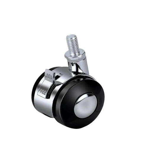 Close-up of 2 inch zinc alloy caster with locking swivel, part of Four Pack 2 Inch Zinc Alloy Casters With Brakes For Furniture