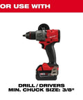 Awesome Milwaukee Style Hex Shank Hole Saw Kit With 9 General Purpose Cutting Bits Made From Tough 8 Percent Cobalt For Extra Wear Resistance And Rip Guard Teeth Plus Plug Jack For Fast Debris Removal On Any Hardwood Or Metal Job, for drill drivers, 3/8" chuck