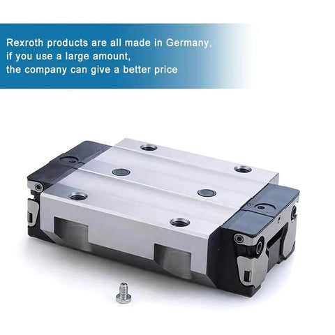 FLS extended slider guide block, single slide unit with sealed ball bearing, fits R165329320 R165329322 on white background