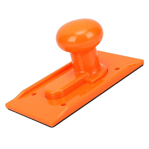 Badass Woodworking Push Block Crafted From Heavy Duty Abs Plastic With An Orange Non Slip Grip Pad for safe table saw use.