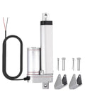 Built Like A Tank 12V Linear Actuator With Self Locking Motor And Mounting Bracket includes actuator, wiring, and brackets.