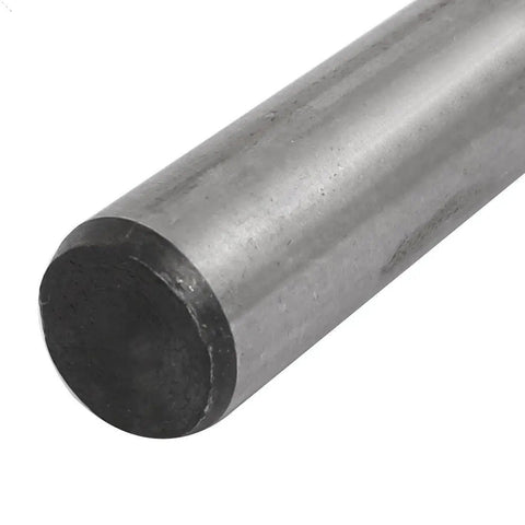 Close-up of a Four Piece Heavy Duty Steel GB117 Taper Pins Set With 130mm Length and 12mm Small End Diameter, showing the smooth end.