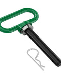 Five Eighths Inch Beefed Up Heavy Duty Neodymium Magnetic Trailer Hitch Pin In Green For Lawn Mower Tractor ATV And Tow Cargo