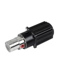 150W Brushless Motor 316L Stainless Steel Metering Water Gear Pump with black housing, angled view