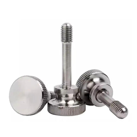 M4 X 12mm Captive Screws With Knurled Thumb Head Stainless Steel, 4 Pack, Captive Panel Screws For Enclosures