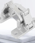 Heavy Duty Concealed Stone Door Hinges With Two Dimensional Adjustment built tough as nails on a marble surface.