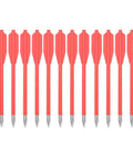60 Piece Set Crossbow Bolts 6.25 Inch 50-80Lb Aluminum Shafts Razor Sharp Broadhead Tips displayed in a row