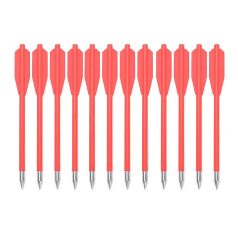 60 Piece Set Crossbow Bolts 6.25 Inch 50-80Lb Aluminum Shafts Razor Sharp Broadhead Tips displayed in a row