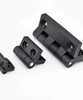 Concealed Hinge Set for Doors and Cabinets, 10 Pcs Black Nylon Plastic Butt Hinges displayed on a white background