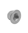 Rock Solid M16x1.5 Rear Wheel Axle Nut Spindle Retainers for scooters, heavy duty carbon steel nut, single view.