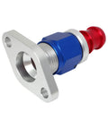 Heavy Duty Turbo Oil Drain Flange Kit Made From High Strength Steel For T3 T4 GT Series With Gasket And Screws To Stop Ooil Leaks And Boost Engine Performance For Your Car silver blue red flange