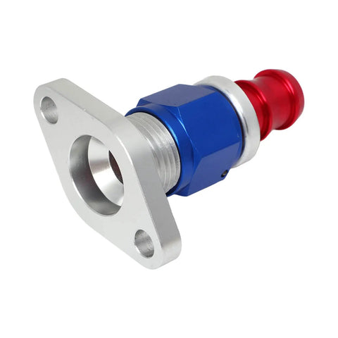 Heavy Duty Turbo Oil Drain Flange Kit Made From High Strength Steel For T3 T4 GT Series With Gasket And Screws To Stop Ooil Leaks And Boost Engine Performance For Your Car silver blue red flange