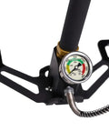 PCP Air Pump 3-Stage High Pressure Hand Pump For Airguns Up To 3600 PSI gauge and base detail