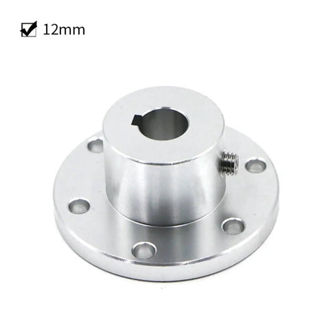 Heavy Duty Flange Coupling With Precision Keyway Shaft Joint For Power Transmission 12mm bore steel joint for efficient power transfer.