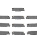 Set of 10 indexable carbide lathe turning inserts for metal turning, compatible with LDA toolholders, steel and alloy performance