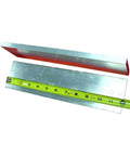 2 Pieces Aluminum 6061 Flat Bar Half Inch By Three Inch, 12 Inches Long, T6511 Solid Machining Stock with measuring tape