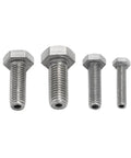 Set of four stainless steel bolts for Stainless Steel Drill Guide Kit For Broken Studs 25mm Guide With M6 M8 M10 M12 High Tensile 8.8