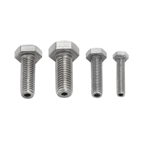 Set of four stainless steel bolts for Stainless Steel Drill Guide Kit For Broken Studs 25mm Guide With M6 M8 M10 M12 High Tensile 8.8