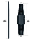 Dual Use Screw Extractor For Stripped And Broken Screws, Easy Out Tool For One Half Inch And Three Quarter Inch Water Pipes