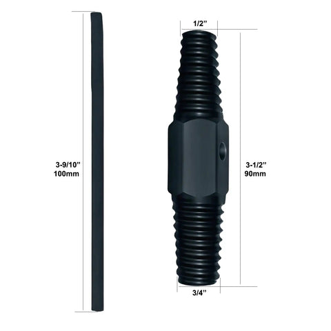 Dual Use Screw Extractor For Stripped And Broken Screws, Easy Out Tool For One Half Inch And Three Quarter Inch Water Pipes
