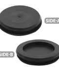 Ford Transmission Drain Plug Seal Rubber Replacement For E4OD 4R100 4R70W 5R100 Torque Converter Draining Port Prevents Oil Leaks Replaces E9TZ-7N171-A E9TZ7N171A Fits F Series 1990-2010 Bronco 1990-1996 No Leak Drama, black rubber, side views