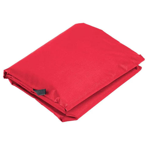 Folded red Three Seat Patio Swing Cushion Cover Replacement For Outdoor Hammock Durable 190T Polyester Tear Resistant