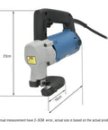 Beast Mode 710W Heavy Duty Industrial Electric Shear with dimensions for Steel Plates Cuts Soft Steel Up to 2.0mm