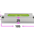 Adjustable small bar level Machine tool leveling high precision long horizontal bubble Mini spirit level(WHITE) with measurements