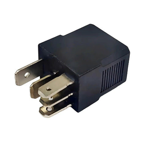 12V DC 35 Amp 5 Pin General Purpose Automotive Relay for car electrical system, black Micro ISO relay with metal connectors