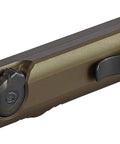 Wedge Beast 1000 Lumen EDC Flashlight With THRO Burst And 300 Lumen Standard Beam, 69 Meter Throw in coyote finish side view