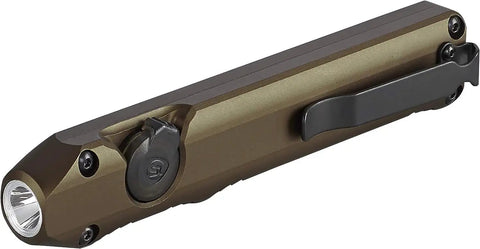 Wedge Beast 1000 Lumen EDC Flashlight With THRO Burst And 300 Lumen Standard Beam, 69 Meter Throw in coyote finish side view
