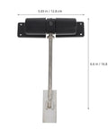 Automatic Door Closer With Spring Hinge For Home Doors, Garden Gates, And Fences Stainless Steel, dimensions shown