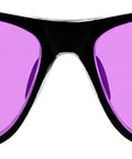 Straight Fire Torch Work Glasses Featuring Didymium Lenses And Permanent Side Shields For Knockout Clarity adjustable design with purple lenses.