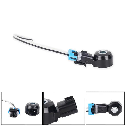 Drop In Knock Sensor Kit 22060-7B000 With Wiring Harness For Nissan Frontier Xterra Quest Villager Pathfinder 1999-2004 3.3L Replacement Ignition Knock Sensor Black, with connector