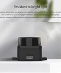 TOF LiDAR Sensor With 360 Degree Omni Directional Laser Scanning Anti Glare Up To 60000 Lux 5000 Hz Ranging 12 Meter Range Supports ROS And ROS2 High Precision Time Of Flight For Robotics Pros, front view.