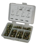80 Piece SAE Grease Fitting Kit with labeled compartments for easy identification, includes replacements for damaged fittings