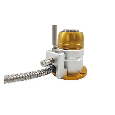 Heavy Duty Cnc Automatic Tool Sensor And Precision Probe Gauge For Nitty Gritty Machining Setup With Spot On Tip Damage Detection, detailed view showing gold and silver materials.