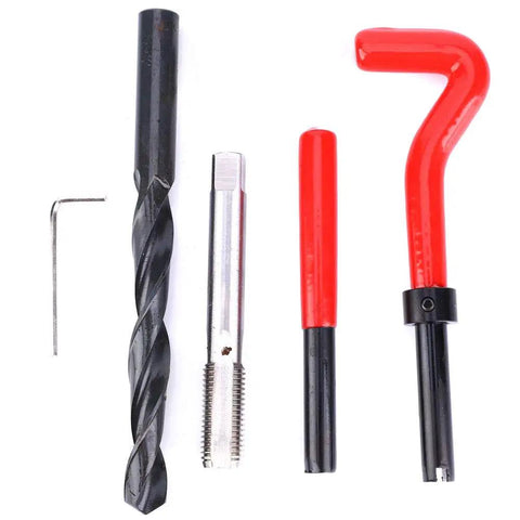 M12x1.5 Thread Insert Kit DIY Friendly Pro Grade Stainless Steel Repair Sleeve Set tools including drill and tap wrench