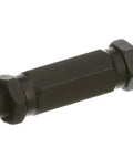 Beefed Up Suspension Control Arm Replacement For Cars, OE Grade Build, 100 Percent Crack And Ultrasonic Flaw Tested, Robot Welded For Consistent Strength, Ball Studs Machined To Micron Tolerances For A Smooth And Durable Joint., black OE-grade suspension control arm with ball joints