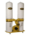 Heavy Duty Industrial Dust Collector With A Three Horsepower Motor And Thirty Micron Bags TurboCone Steel Impeller view, white filter bags, mobile design