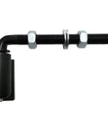 Built Like A Tank Universal Steel J Bolt Gate Hinge Smooth Swing Pivot With Ball Bearings Rust Proof Black Powder Coat detail.