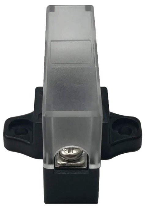 Heavy Duty Stackable Fuse Holder Panel And Distribution Block Compatible With Ato Atc And Min Atm Blade Fuses Featuring Hella Solid Plug And Play Wiring For Your Ride Or Rig In Black, front view.