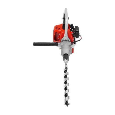 Kickass 25.4cc Gasoline Punch Drill And Concrete Breaker Kit with tungsten bit, compact design, suitable for demolition work.