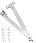 Cabinet Lift Up Strut Set Pro Grade Quiet Smooth Operation Heavy Duty Metal Hinges with 10 Pieces shown