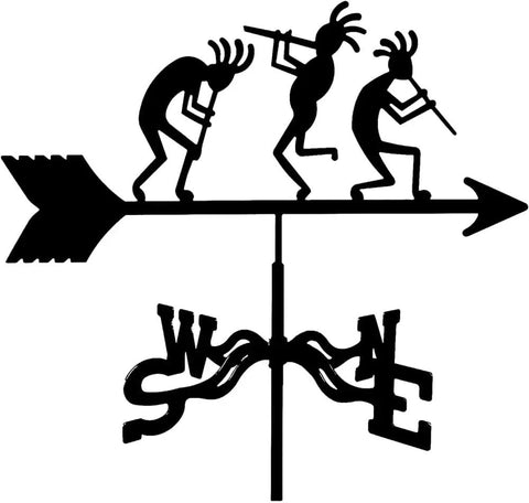 Farmhouse Weathervane Garden Wind Vane Kit With Roof Mount Stainless Steel Wind Direction Indicator For Outdoor Backyards And Patios Easy Assembly Varnished Metal Decor For Lawn Or Garden