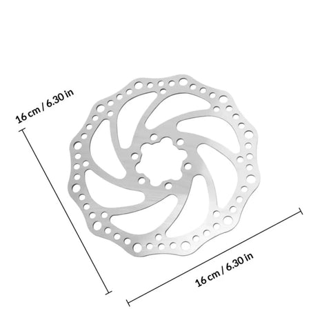 Radical Performance Mechanical Disc Brake Set For Mountain Bikes Front And Rear 160Mm Rotors 16cm stainless steel rotor with holes.